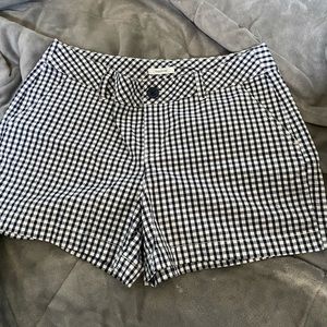 Maurices navy plaid shorts